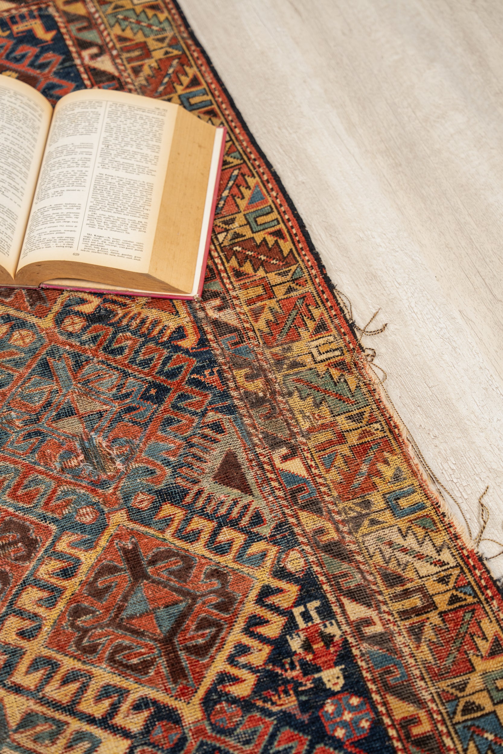 Antique Caucasian Shirvan Rug 4'2" x 3'