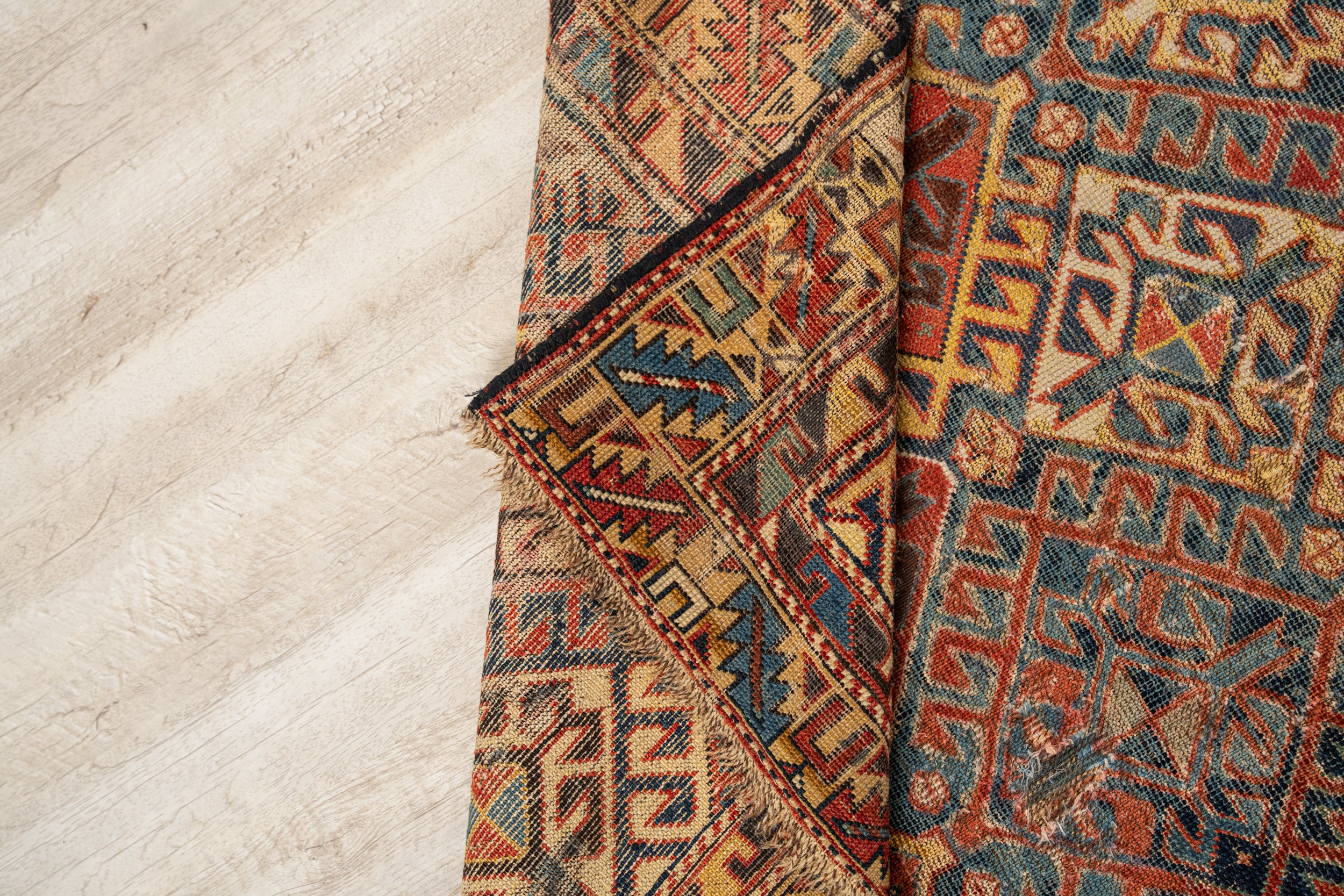 Antique Caucasian Shirvan Rug 4'2" x 3'