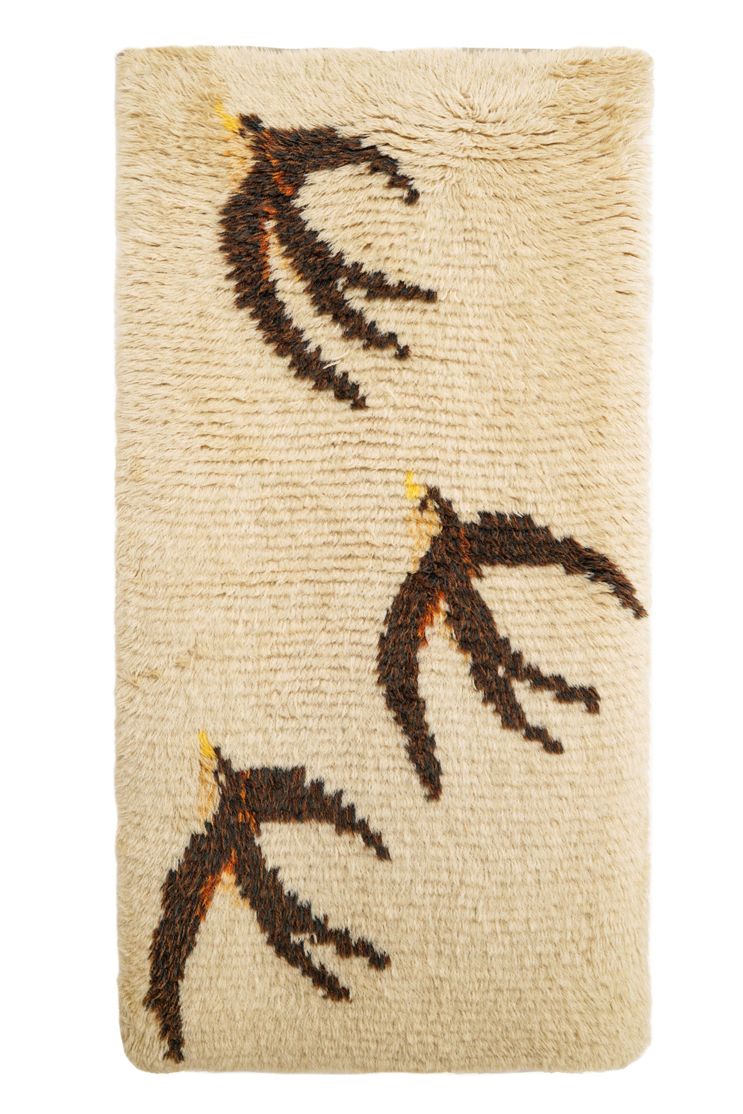 VINTAGE SACANDINAVIAN RYA RUG 4' x 2'