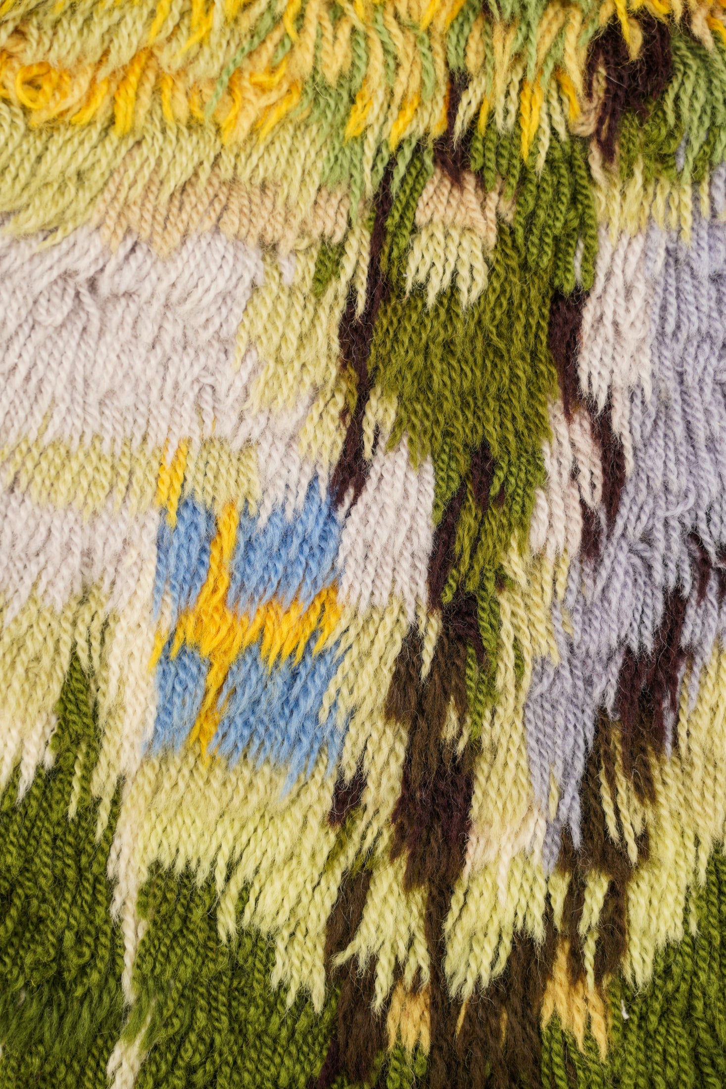 VINTAGE SCANDINAVIAN RYA RUG 3'1" x 1'3"