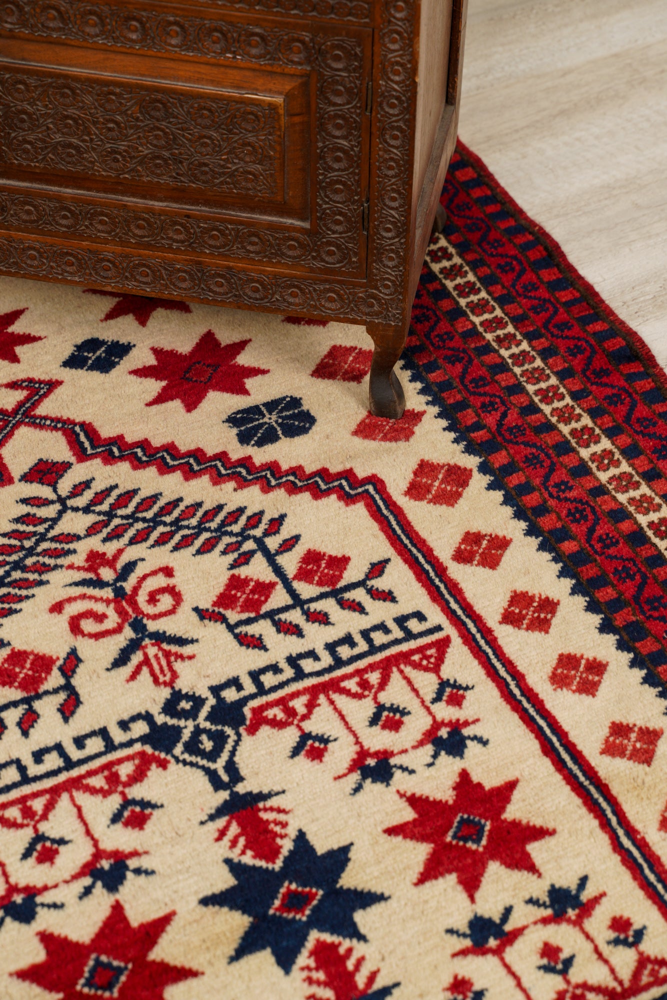 VINTAGE TURKISH YAGCIBEDIR TRIBAL RUG 6' x 3'4"