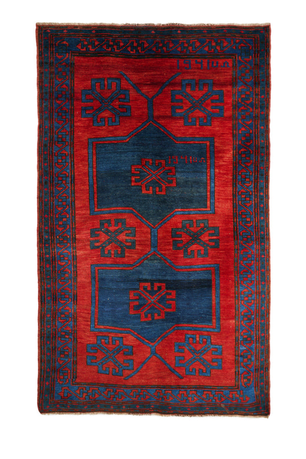 Antique Caucasian Kazak Rug 7'5" x 4'6"