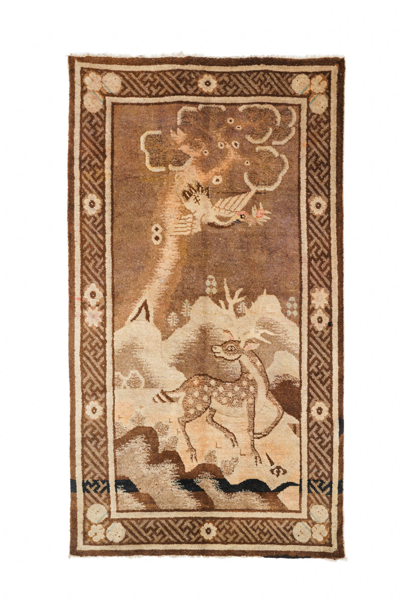 Antique Pao Tao Mongolian Rug 5'4" x 3'