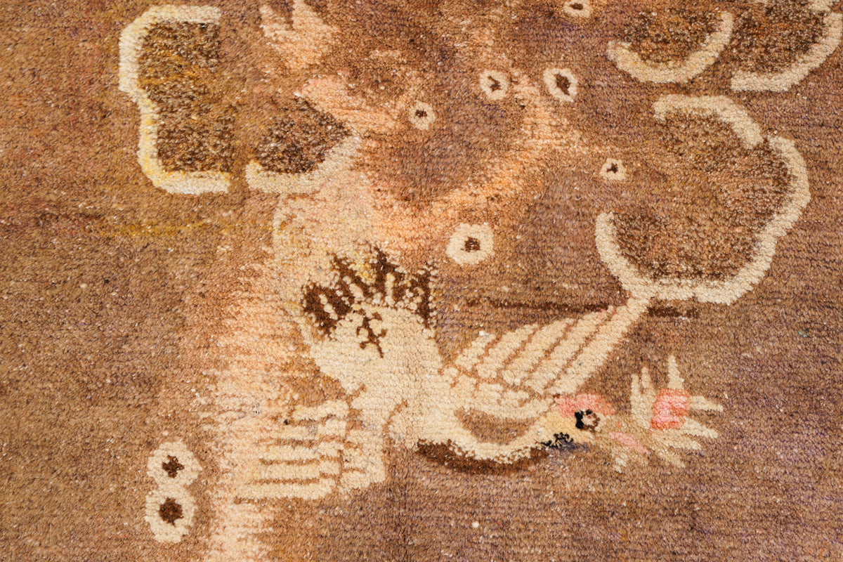 Antique Pao Tao Mongolian Rug 5'4" x 3'