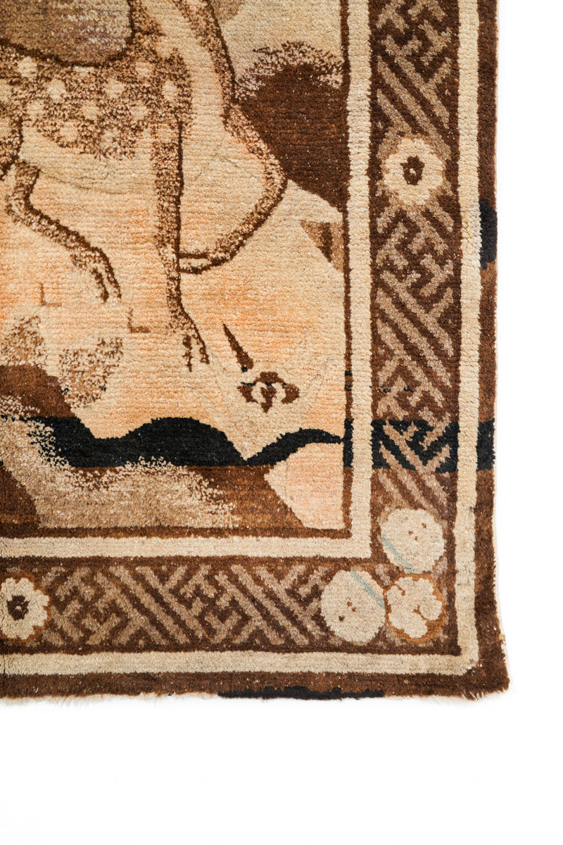 Antique Pao Tao Mongolian Rug 5'4" x 3'