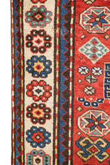 Antique Caucasian Kazak Rug 7'7" x 3'9"