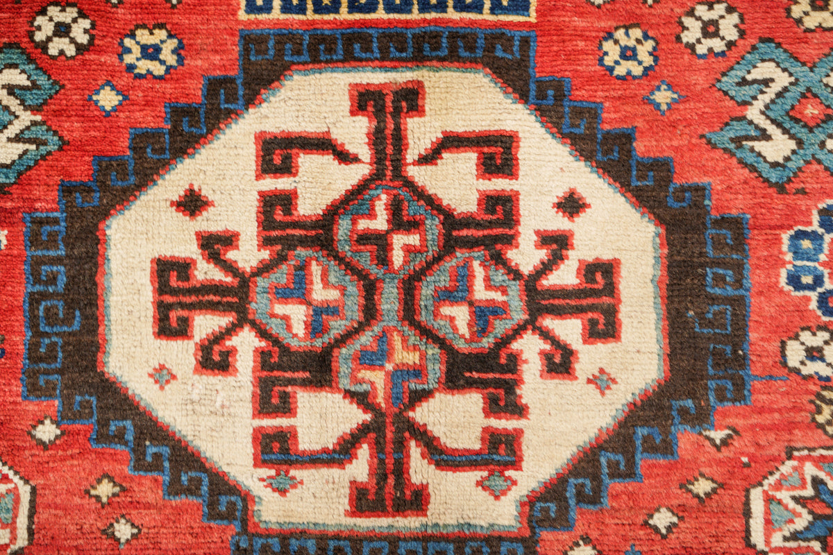 Antique Caucasian Kazak Rug 7'7" x 3'9"
