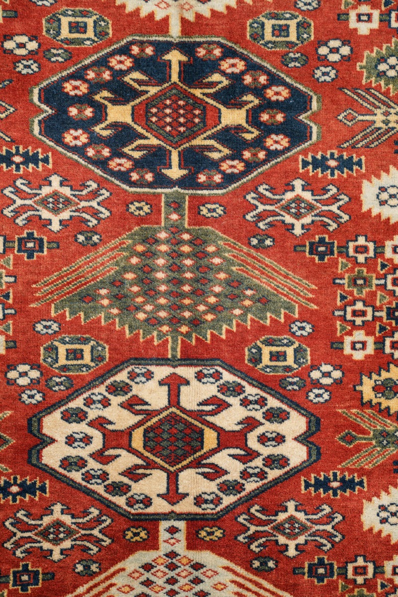 Vintage Turkish Shirvan Hallway Rug 9'6" x 3'