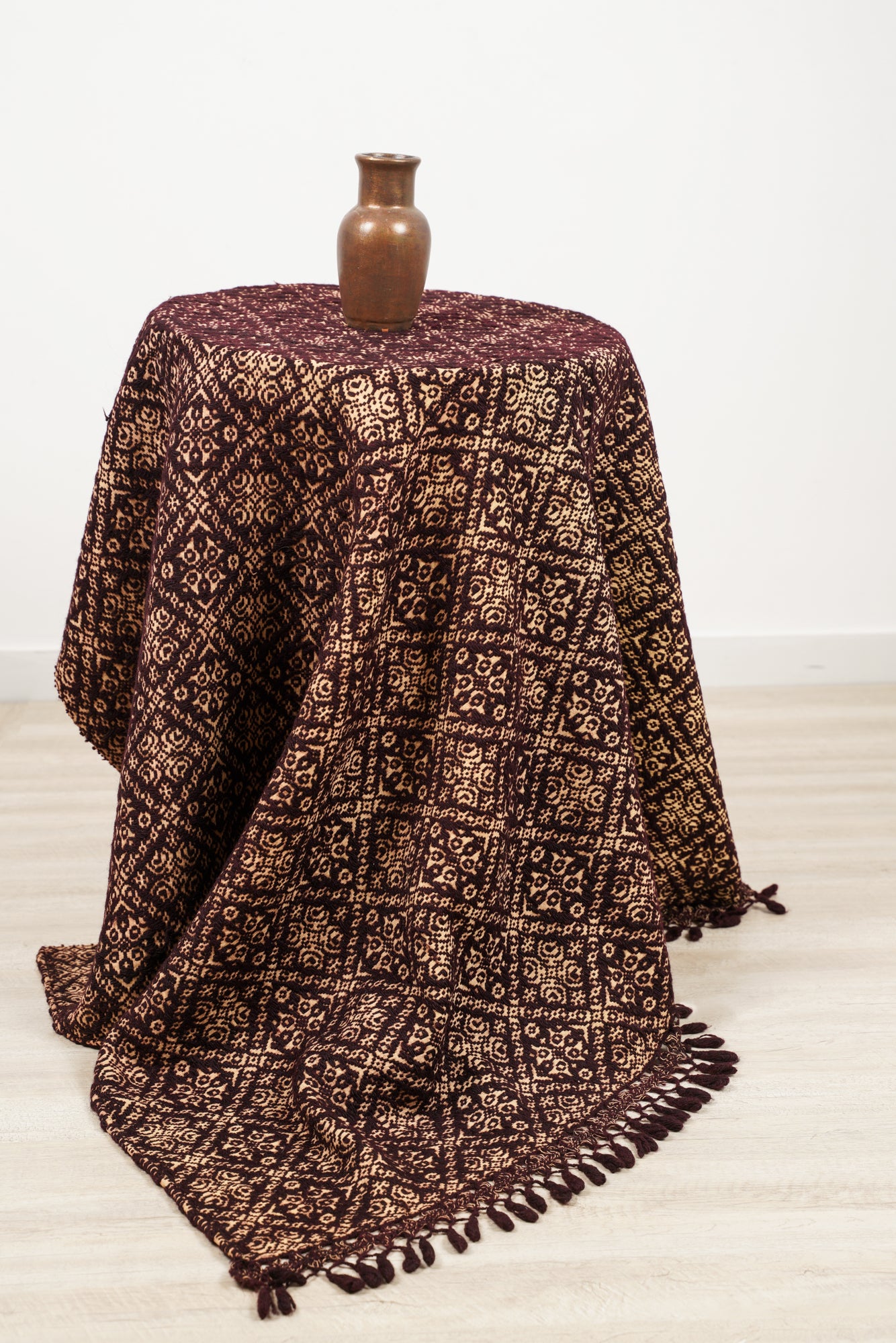 Vintage Scandinavian Hand Loom Textile 5'9" x 4'6"