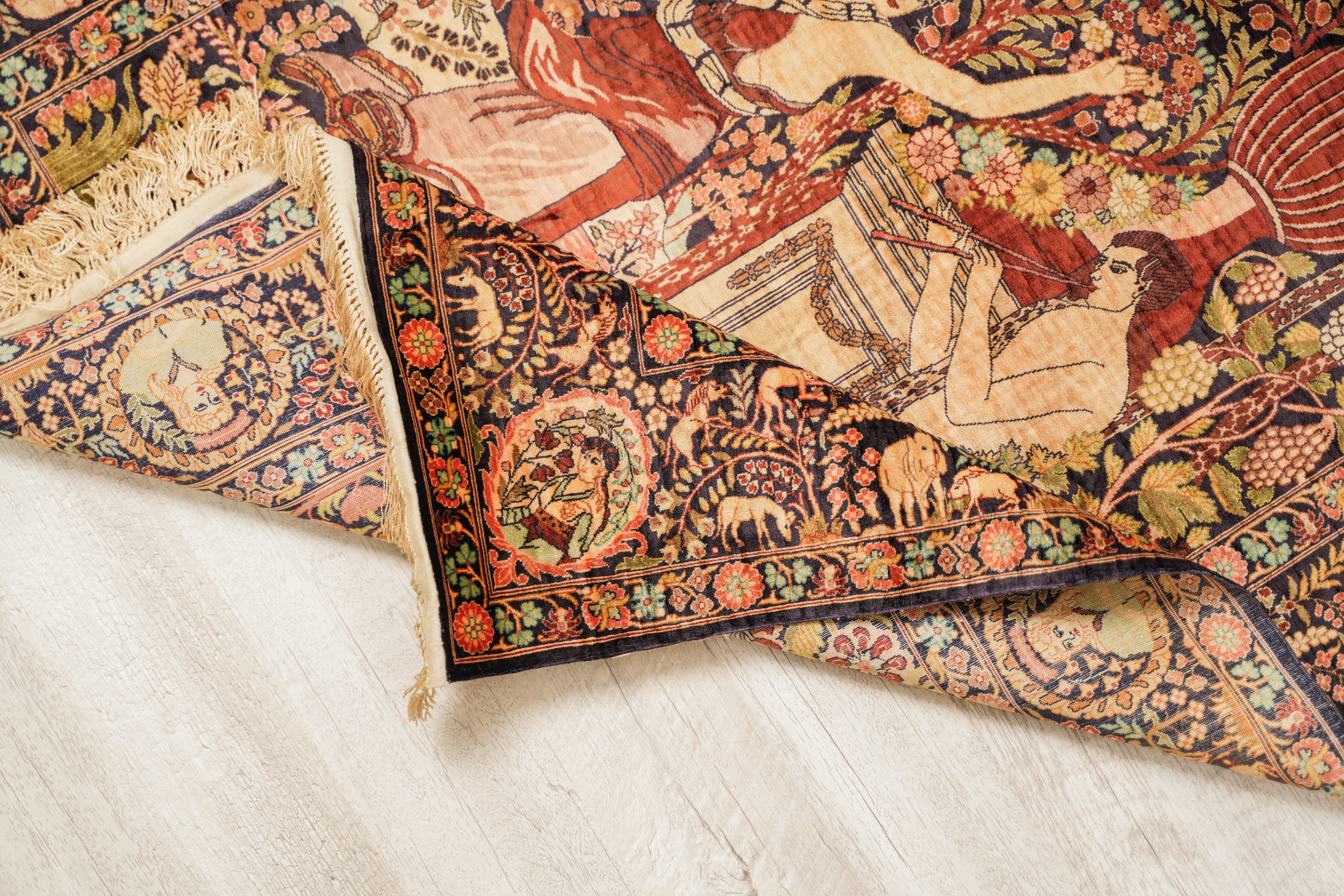 Raphael Silk Pictorial Rug 4' x 2'6"