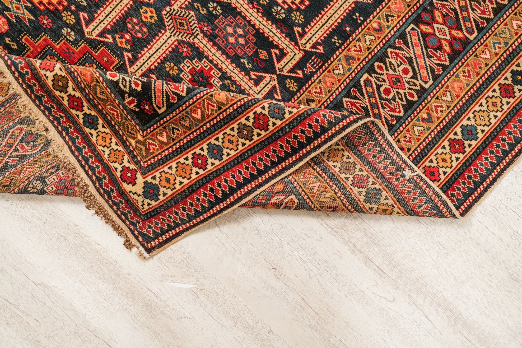 Antique Caucasian Shirvan Chichi Rug 5'9" x 4'