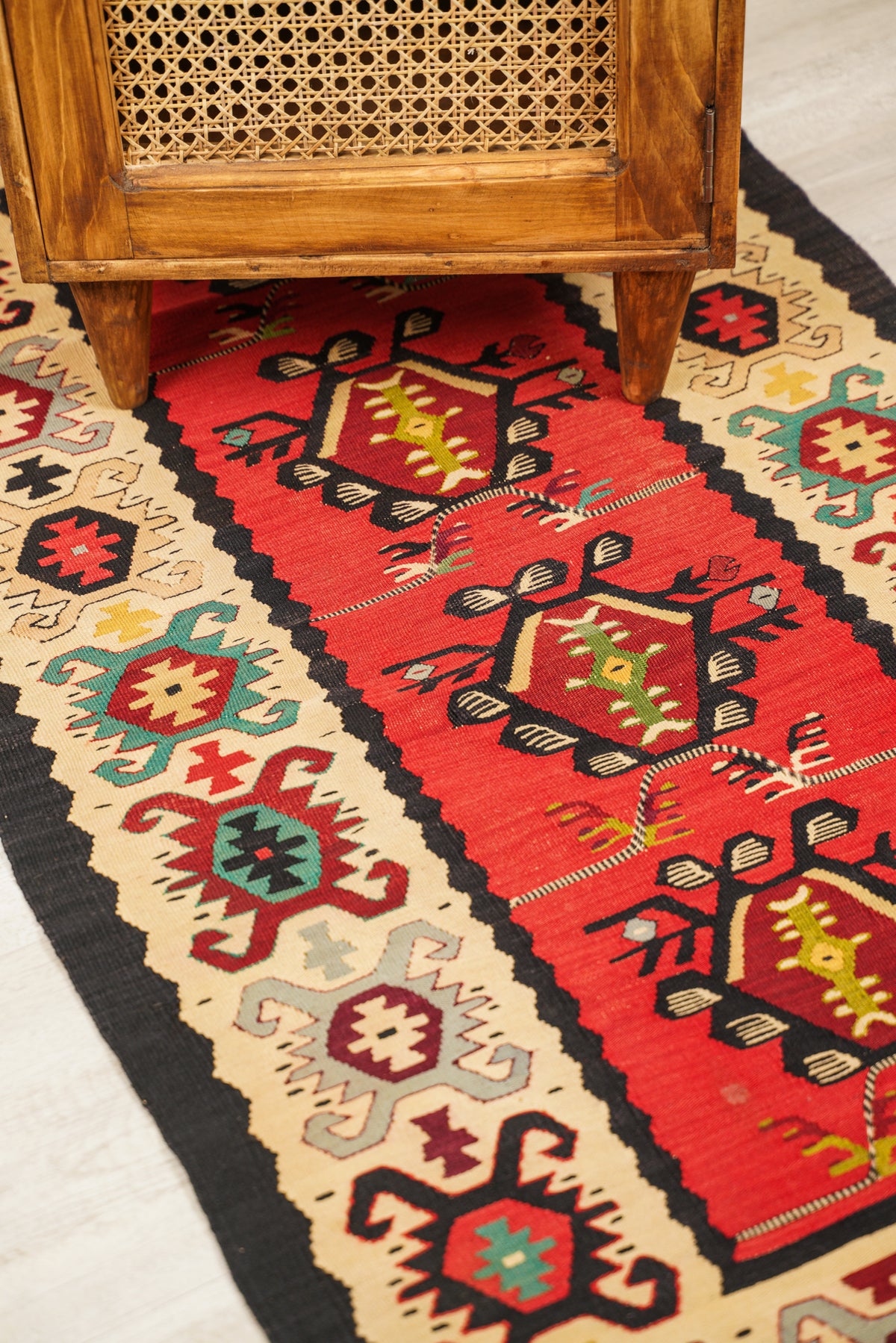 Vintage Kilim, Runner Kilim, Turkish store Kilim, Antique Kilim, 32x97 inches Red Kilim, Decorative Kilim, Stair Kilim, 7447