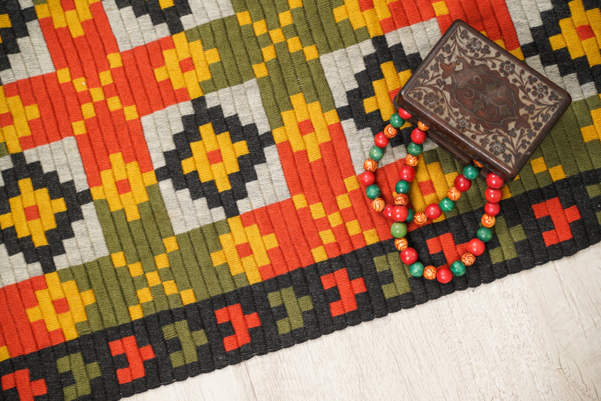 Vintage Norwegian Tapestry Textile 4'7" x 1'9"