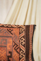 Vintage Turkmen tribal cushion 1'5" x 1'2"