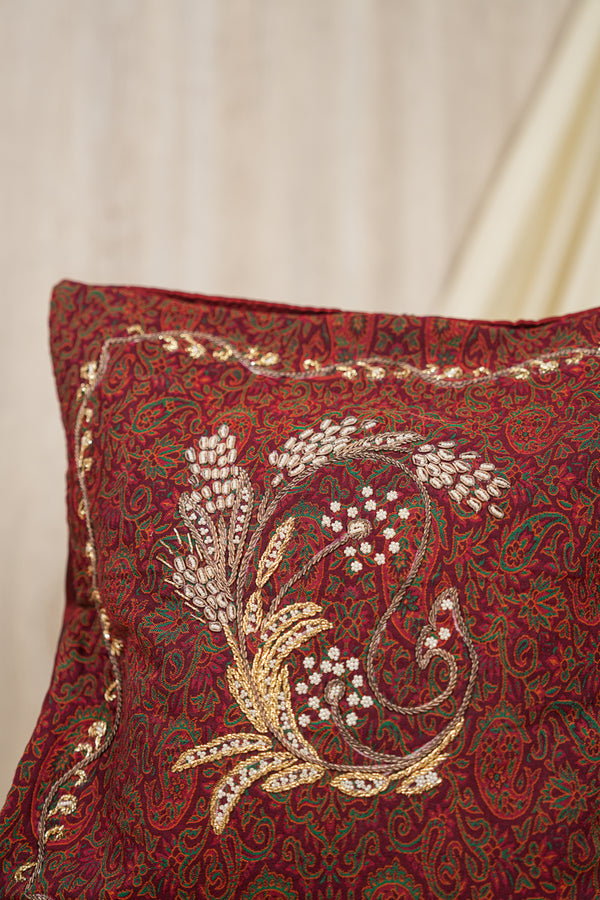 Vintage West Asian Embroidered cushion pair 1'5" x 1'4"