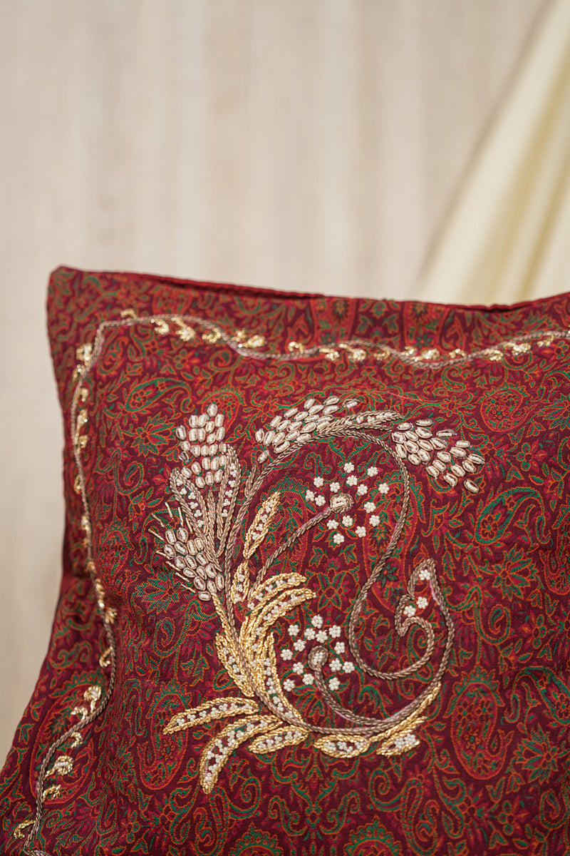 Vintage West Asian Embroidered cushion pair 1'5" x 1'4"