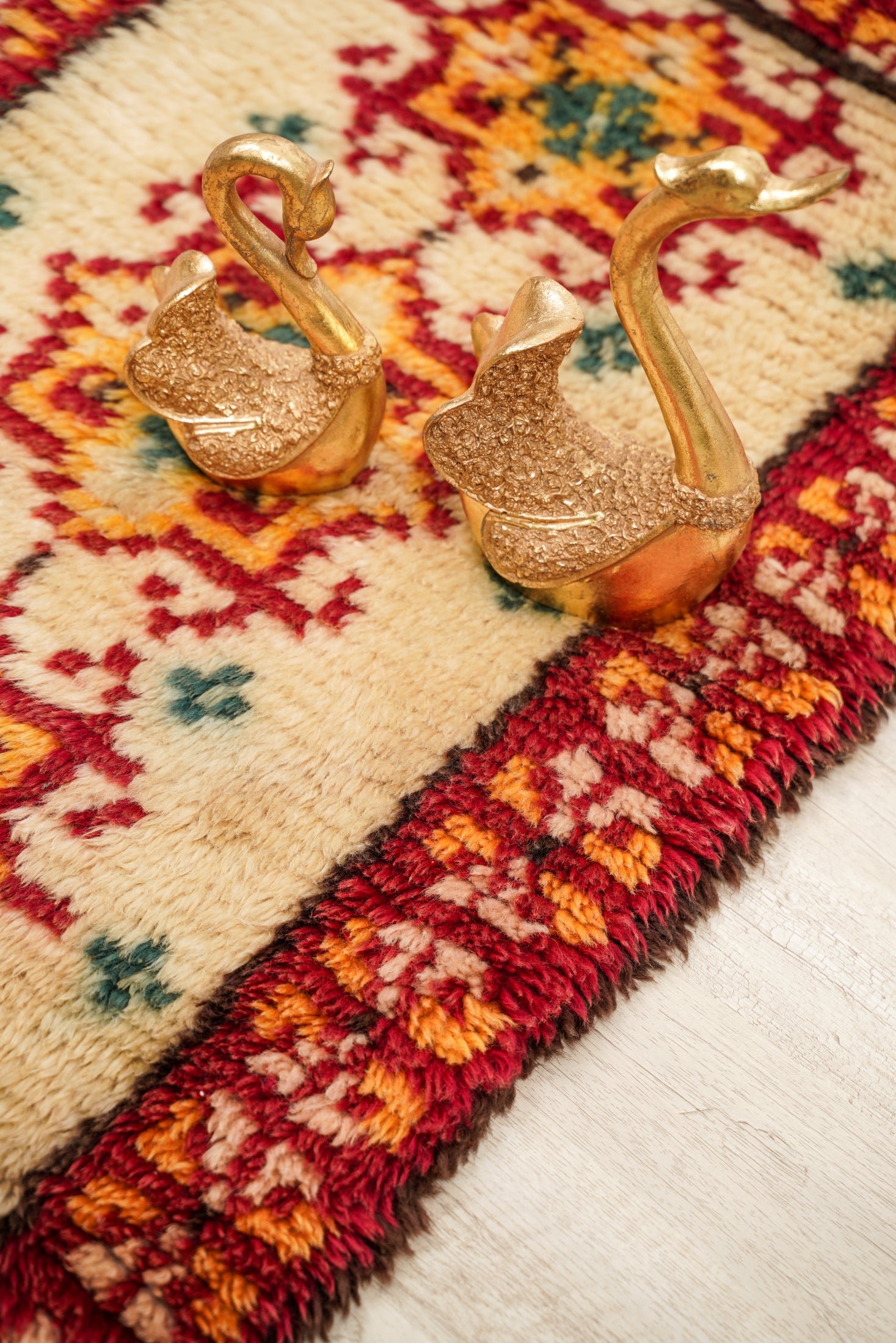 VINTAGE TURKISH TRIBAL RUG 3'2" x 2'