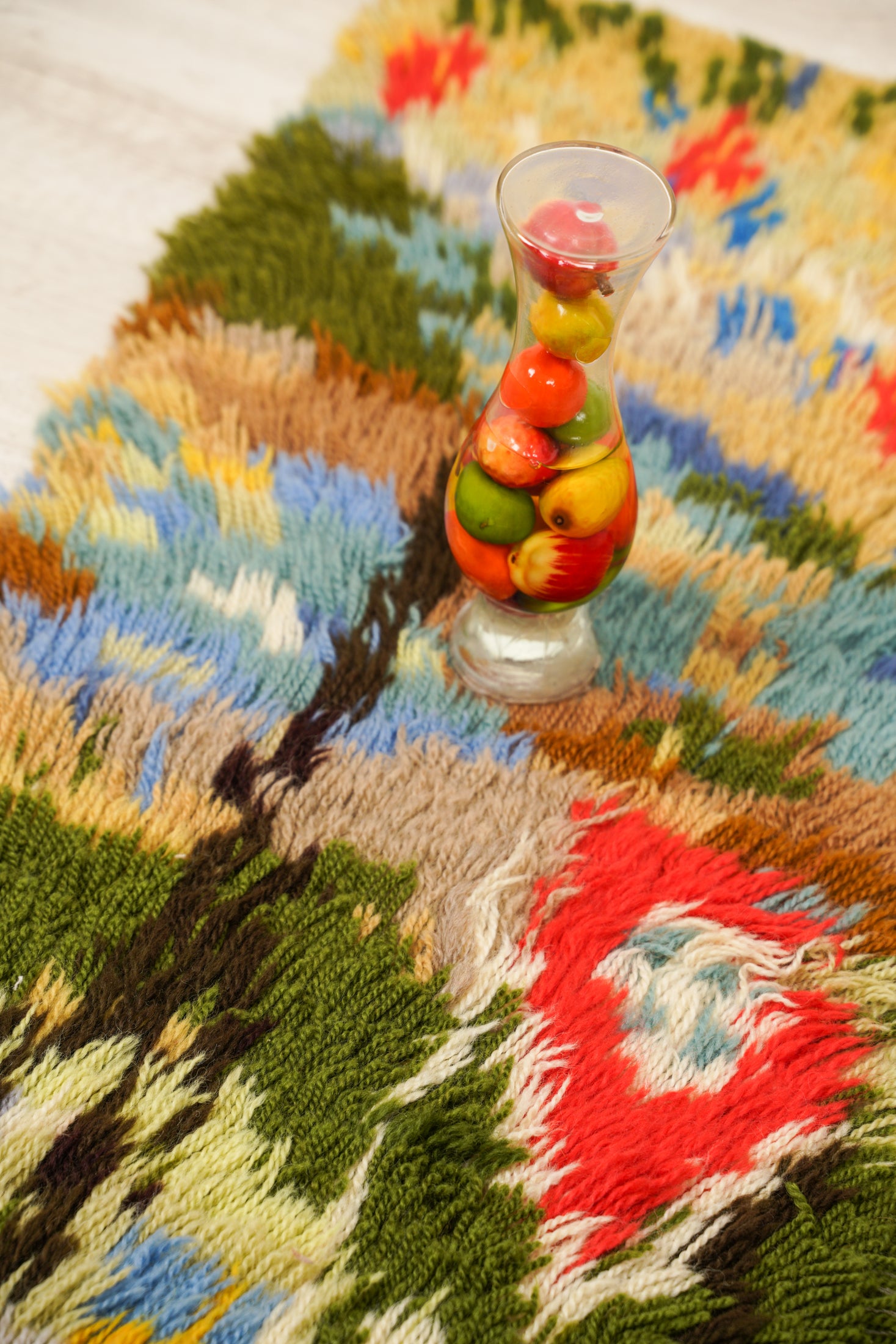VINTAGE SCANDINAVIAN RYA RUG 3'1" x 1'3"