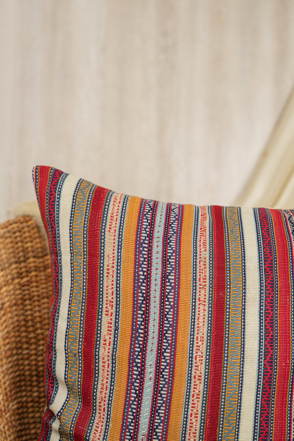 Vintage Caucasian Jajim Cushion 2' x 2'