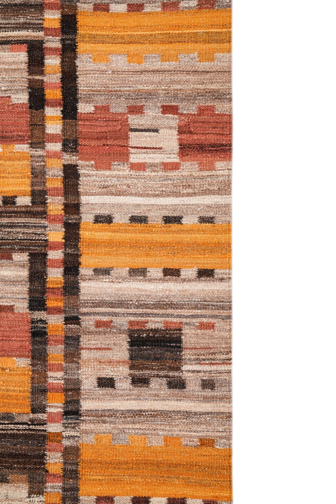 modern Swedish Design Kilim 9'8" x 6'6"