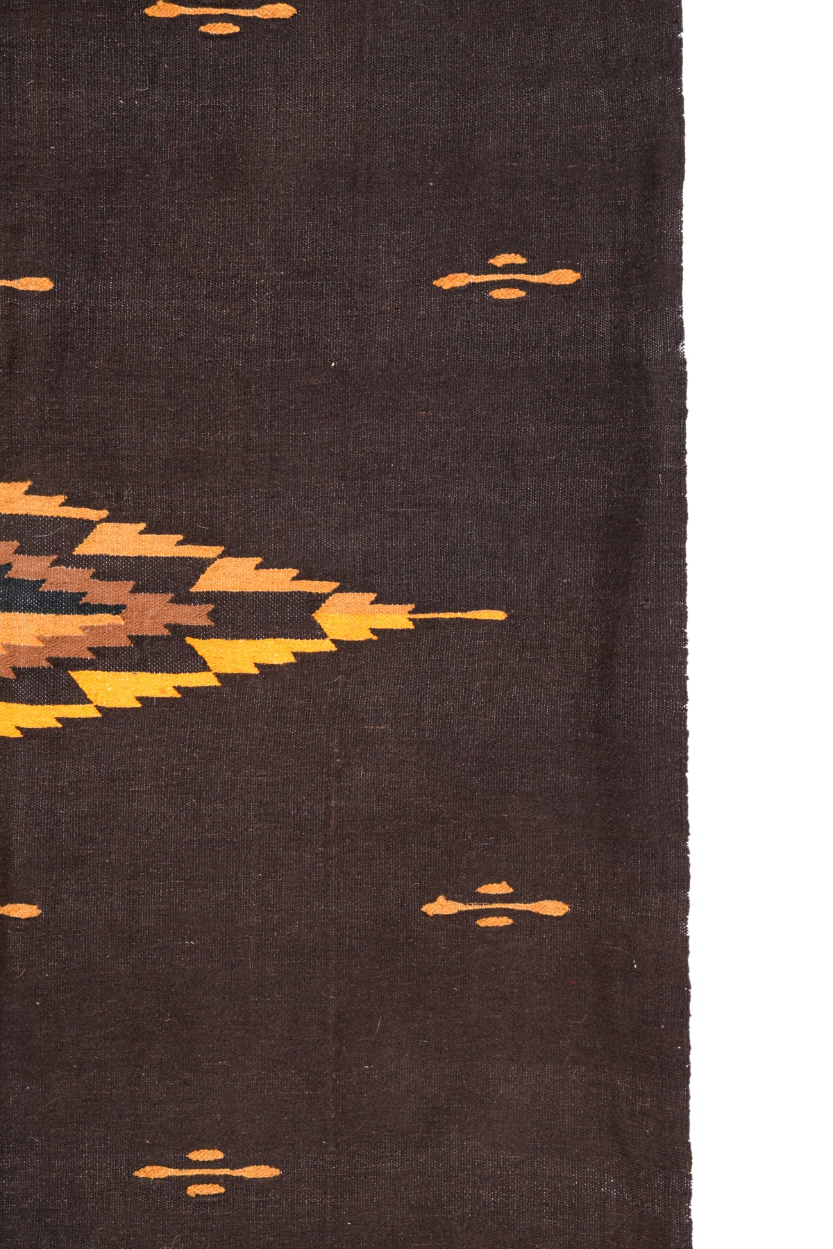 Vintage Mexican Serape Saltillo Kilim 6'6" x 3'