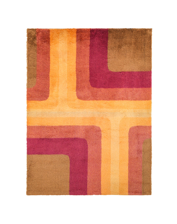 Vintage Retro Scandinavian Rug 7'1" X 5'5"