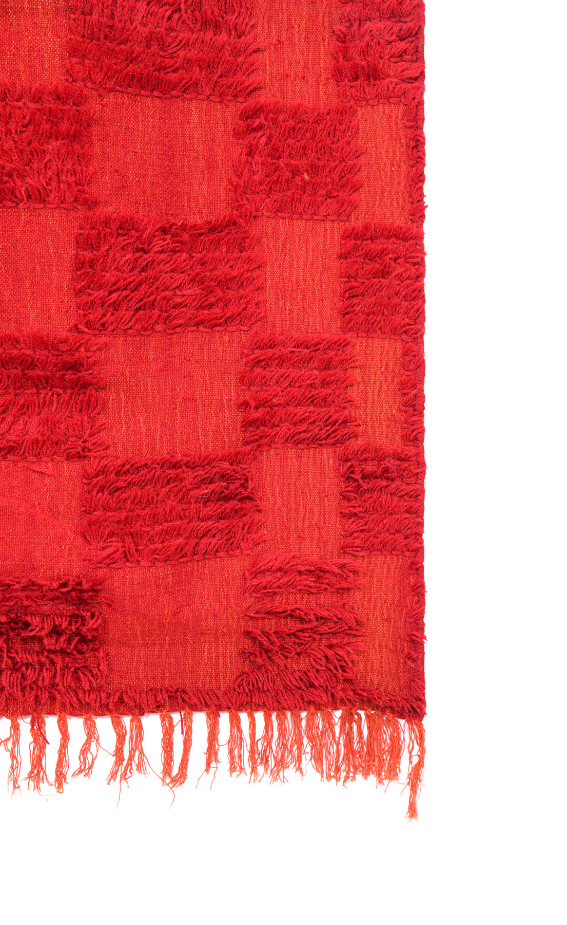 Vintage Moroccan Checkerboard Kilim 8'1" x 6'6"