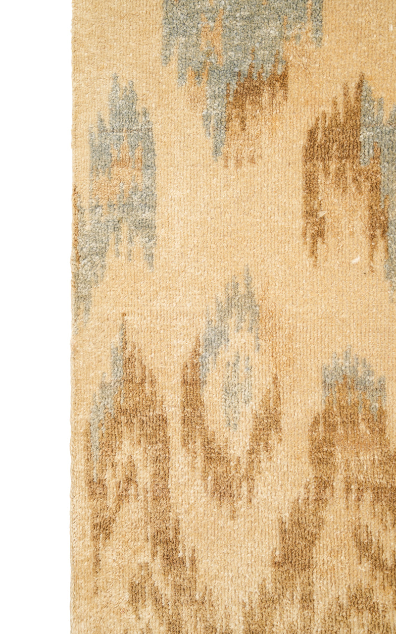 Vintage Afghan Modernist Rug 3'2" X 2'6"