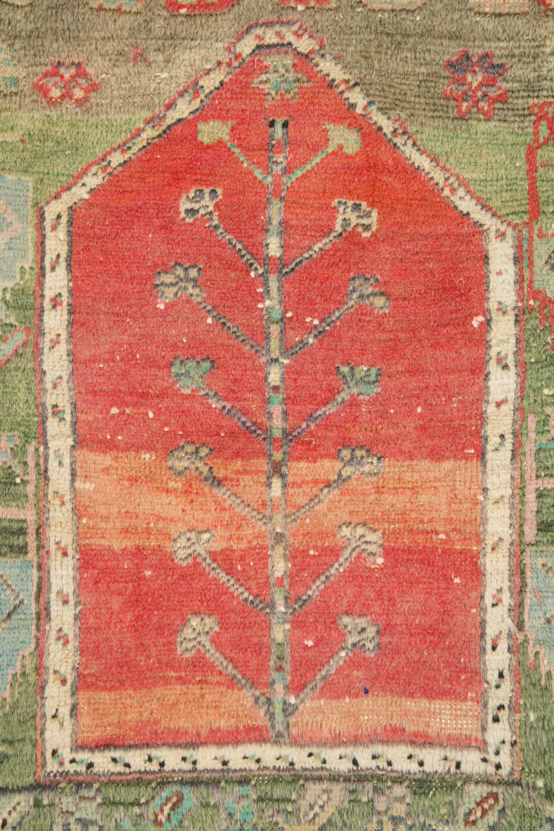 Antique Anatolian Konya Rug 3'9" X 3'