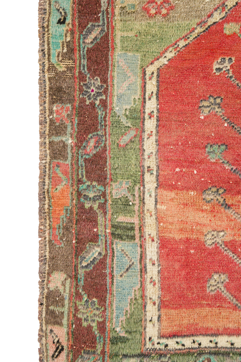 Antique Anatolian Konya Rug 3'9" X 3'