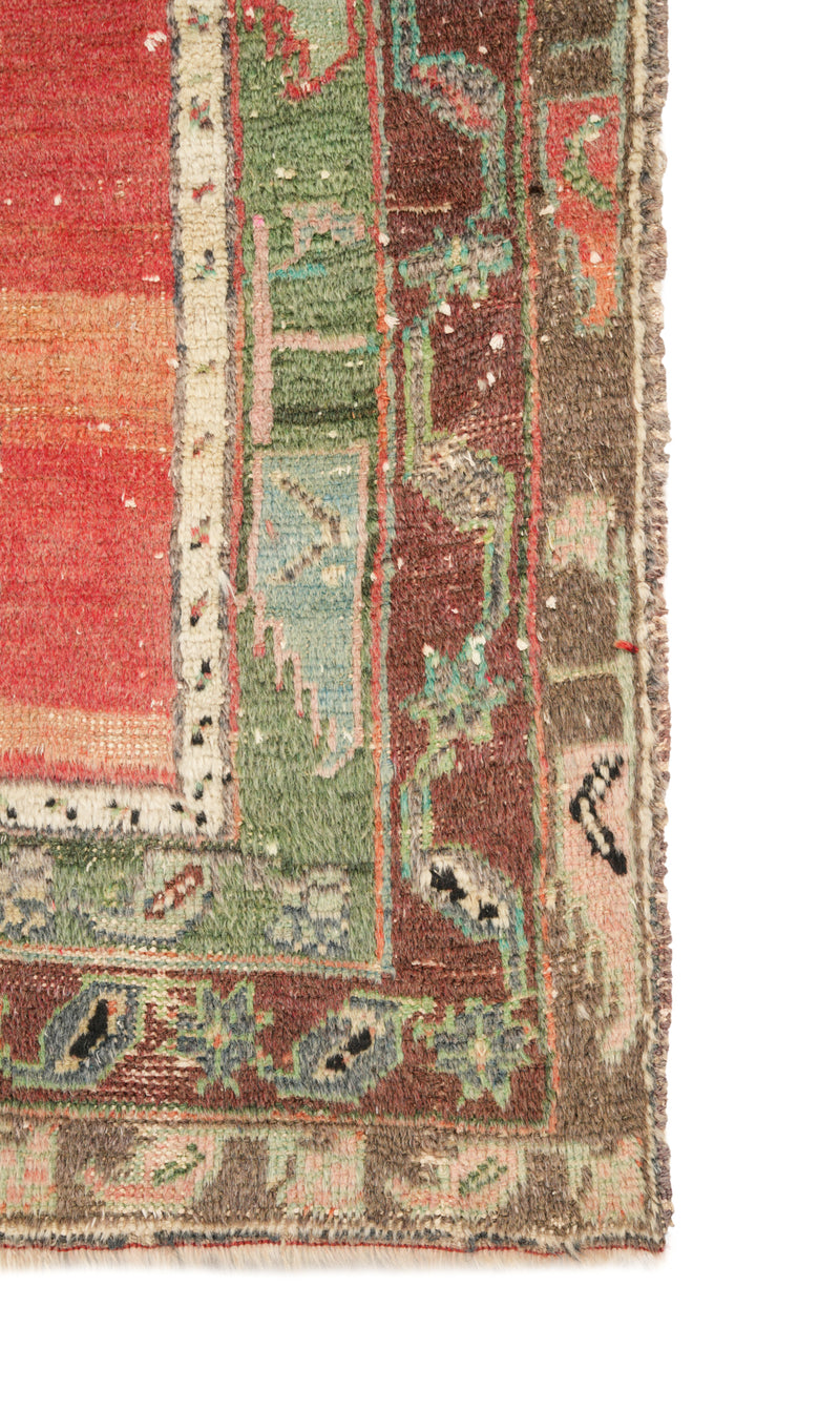 Antique Anatolian Konya Rug 3'9" X 3'
