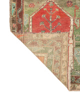 Antique Anatolian Konya Rug 3'9" X 3'