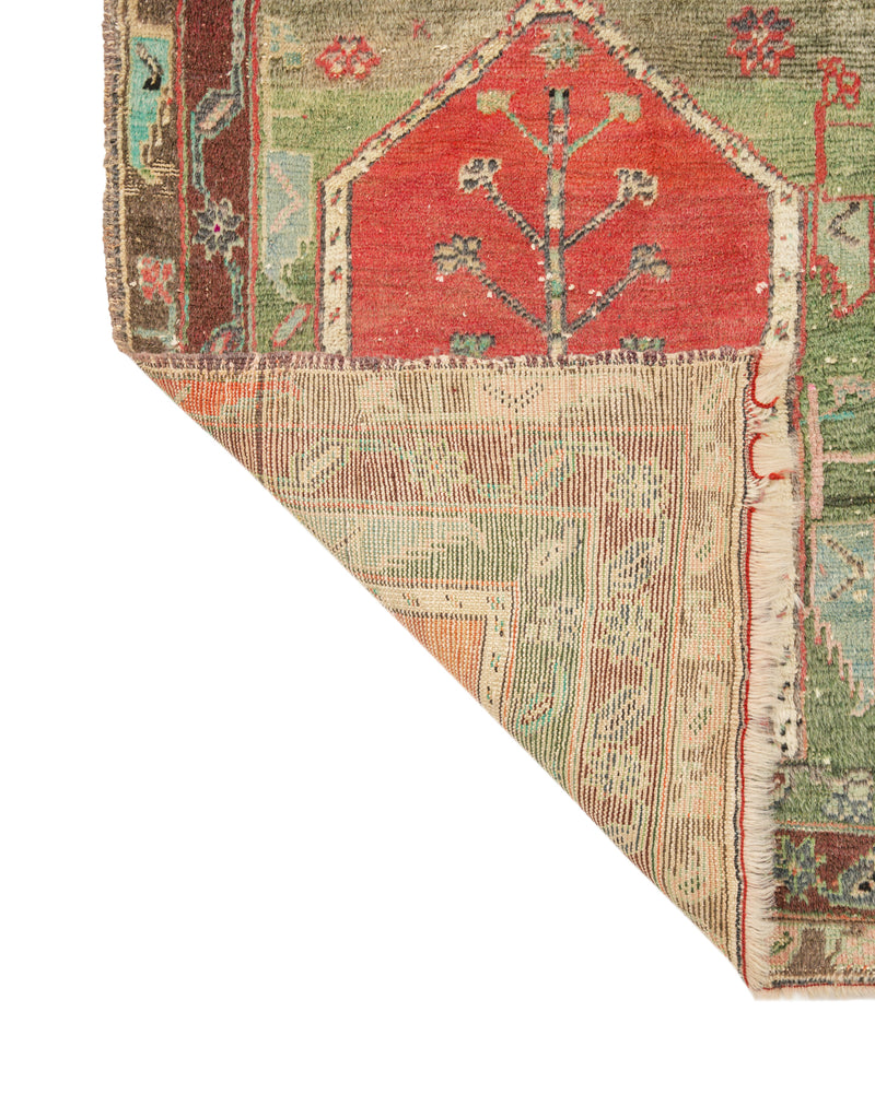 Antique Anatolian Konya Rug 3'9" X 3'