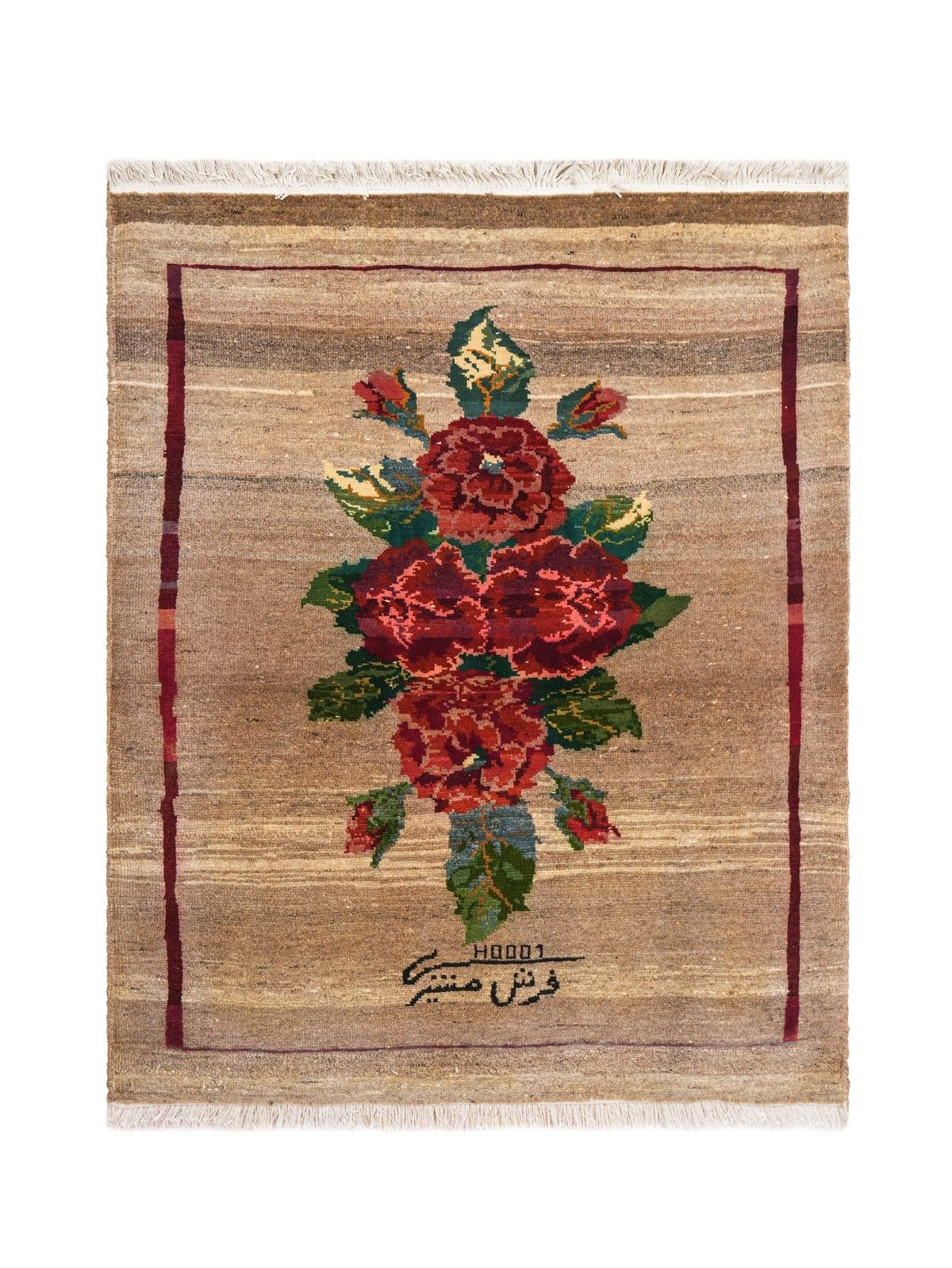 53.5×100 \"Lucky clover” ViNTAGE RUG Rugs USA - Multi Clover Medallion Tassel 6' x 9' Area Rug