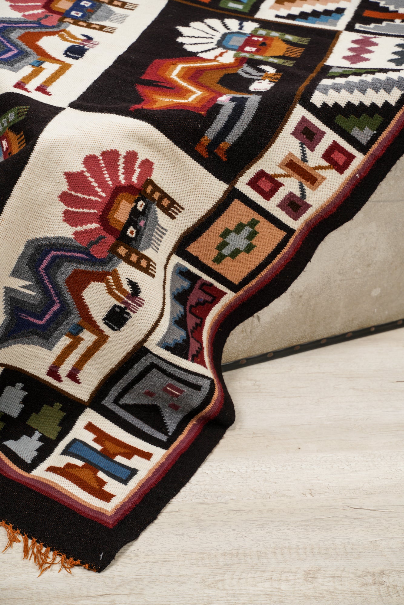 Vintage Peruvian Kilim 4'6" x 3'2"