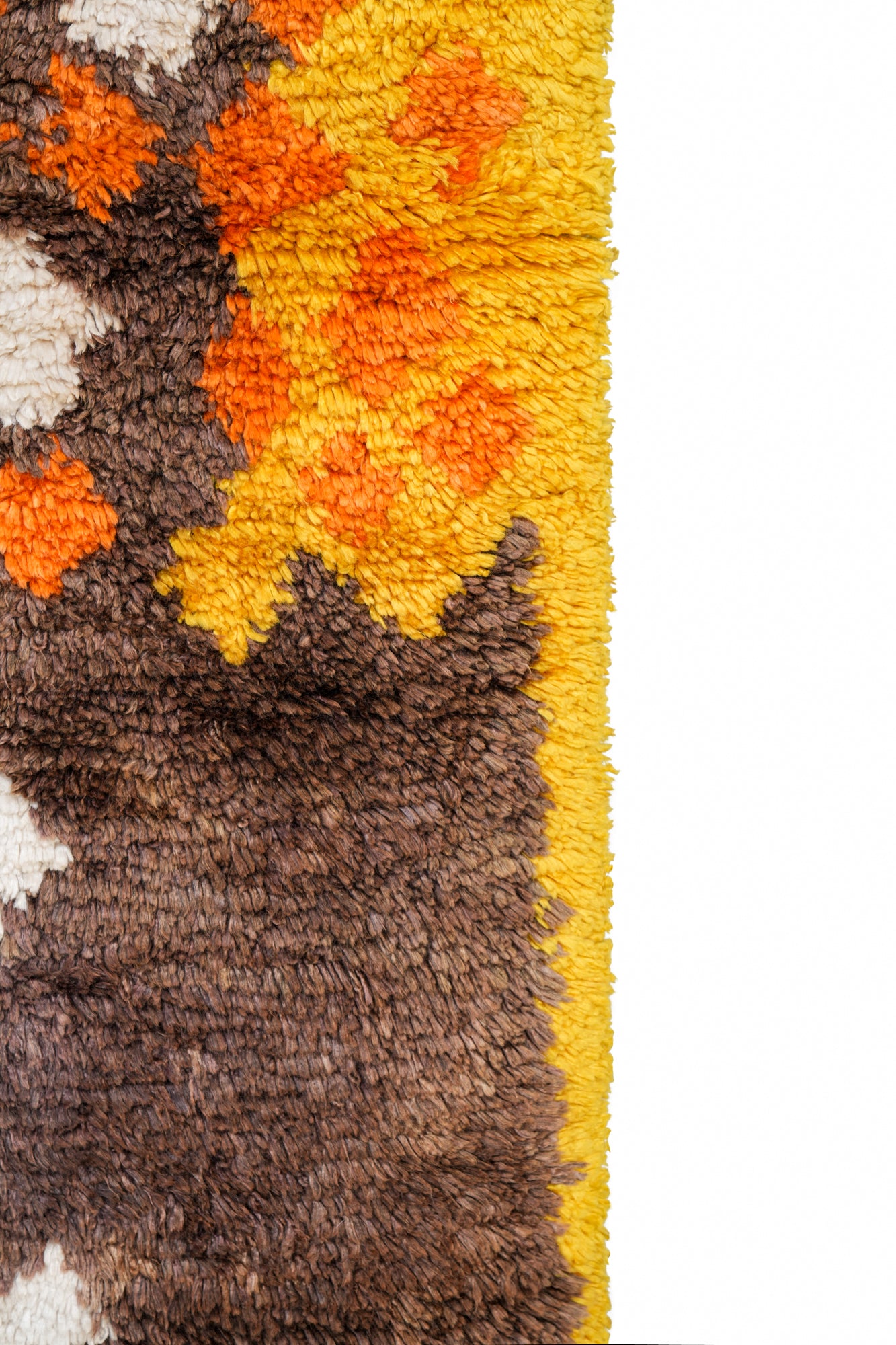 Vintage Scandinavian Rya Rug 5' x 1'9"