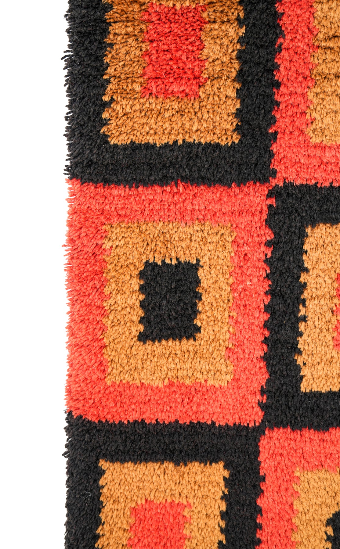 Vintage Scandinavian Rya Rug 4' x 2'5"