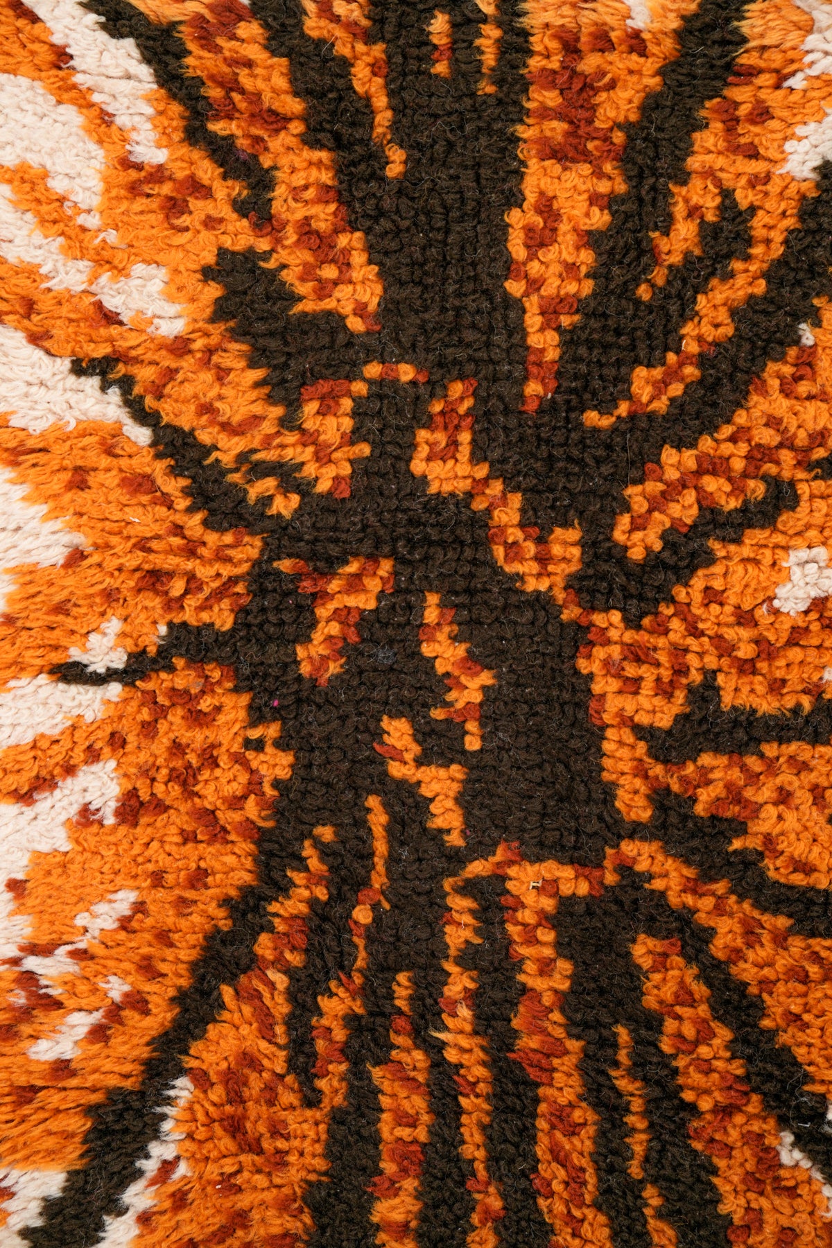 Vintage Scandinavian Rya Shag Rug 5'3" x 2'2"