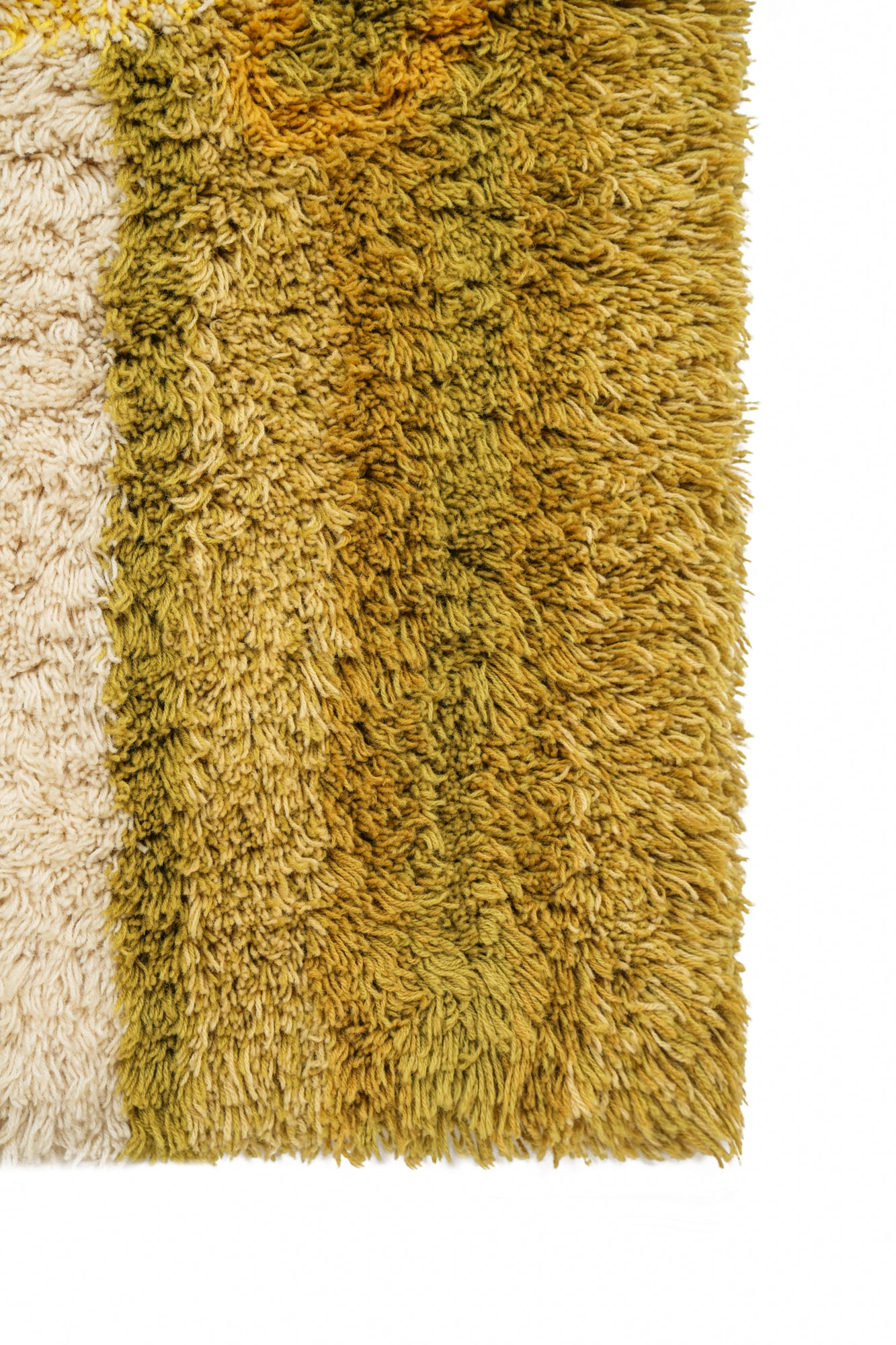 Vintage Scandinavian Rya Rug 5' x 3'