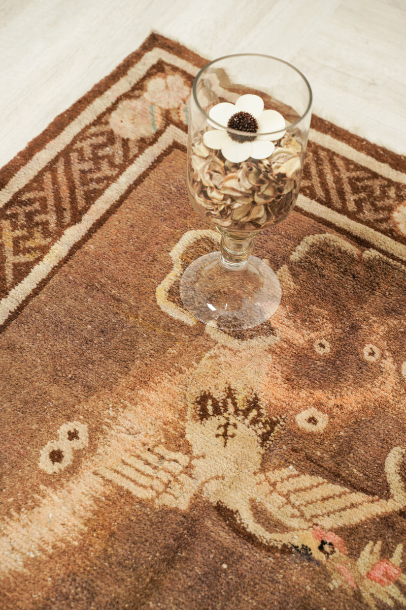 Antique Pao Tao Mongolian Rug 5'4" x 3'