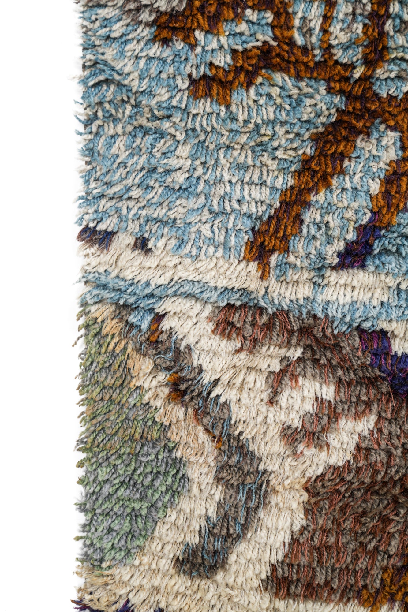 VINTAGE SCANDINAVIAN RYA RUG 4'10" x 2'6"
