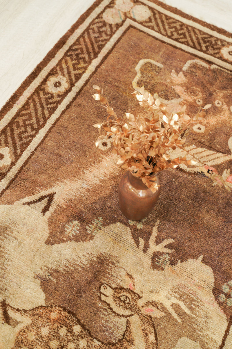 Antique Pao Tao Mongolian Rug 5'4" x 3'