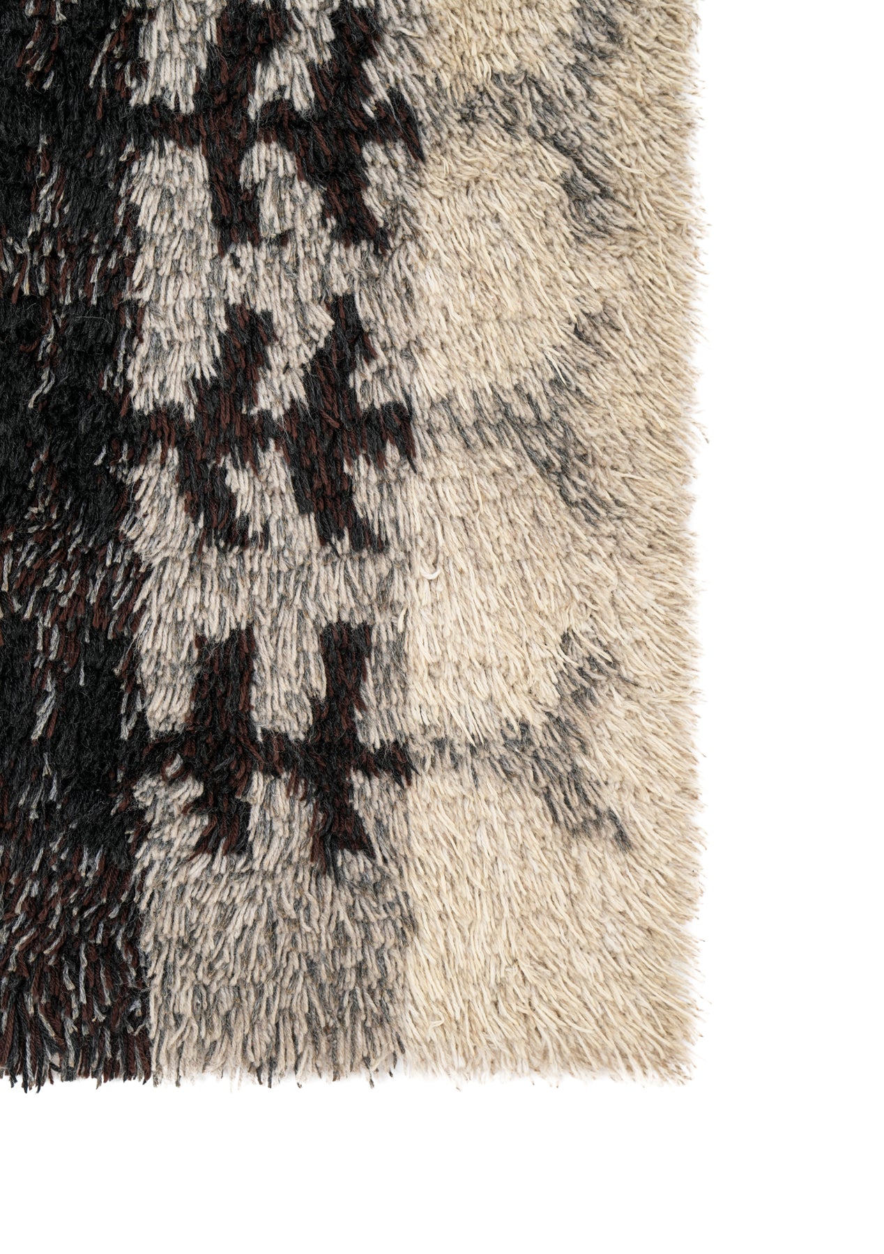 Vintage Scandinavian Rya Rug 3'10" x 2'9"