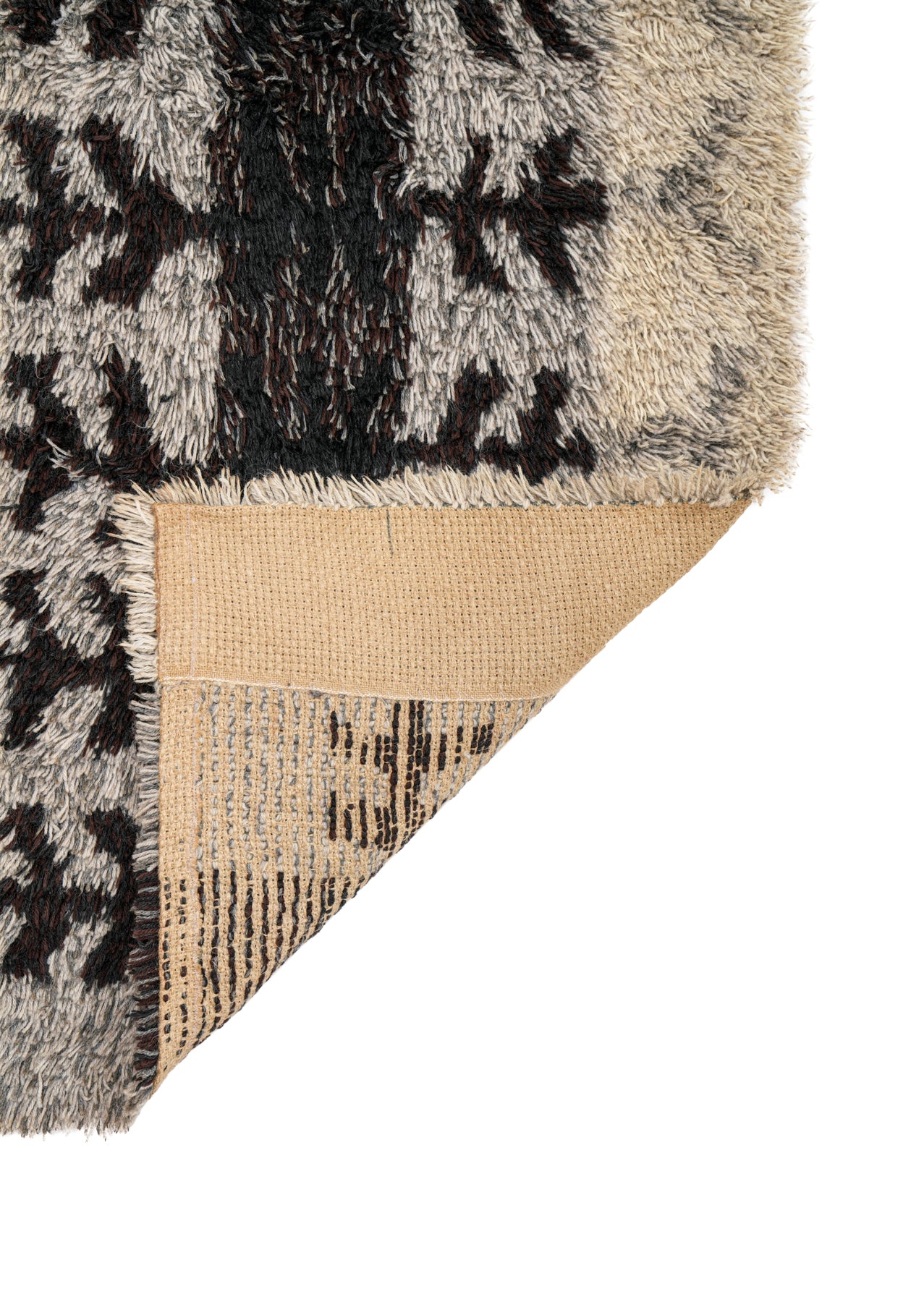 Vintage Scandinavian Rya Rug 3'10" x 2'9"