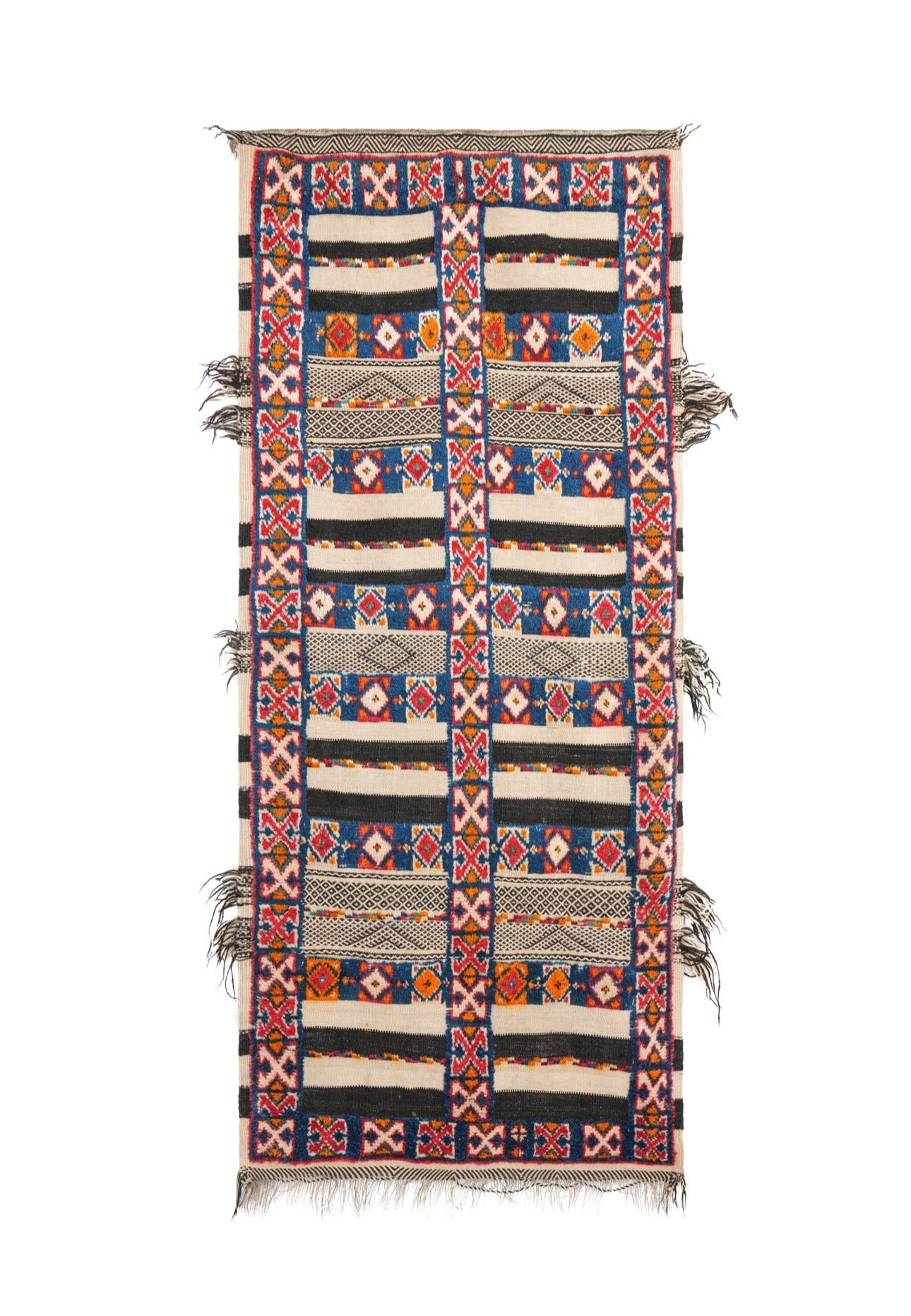 VINTAGE MOROCCAN BERBER RUG 6'6" x 2'10" (Ait Ouaouzguite)