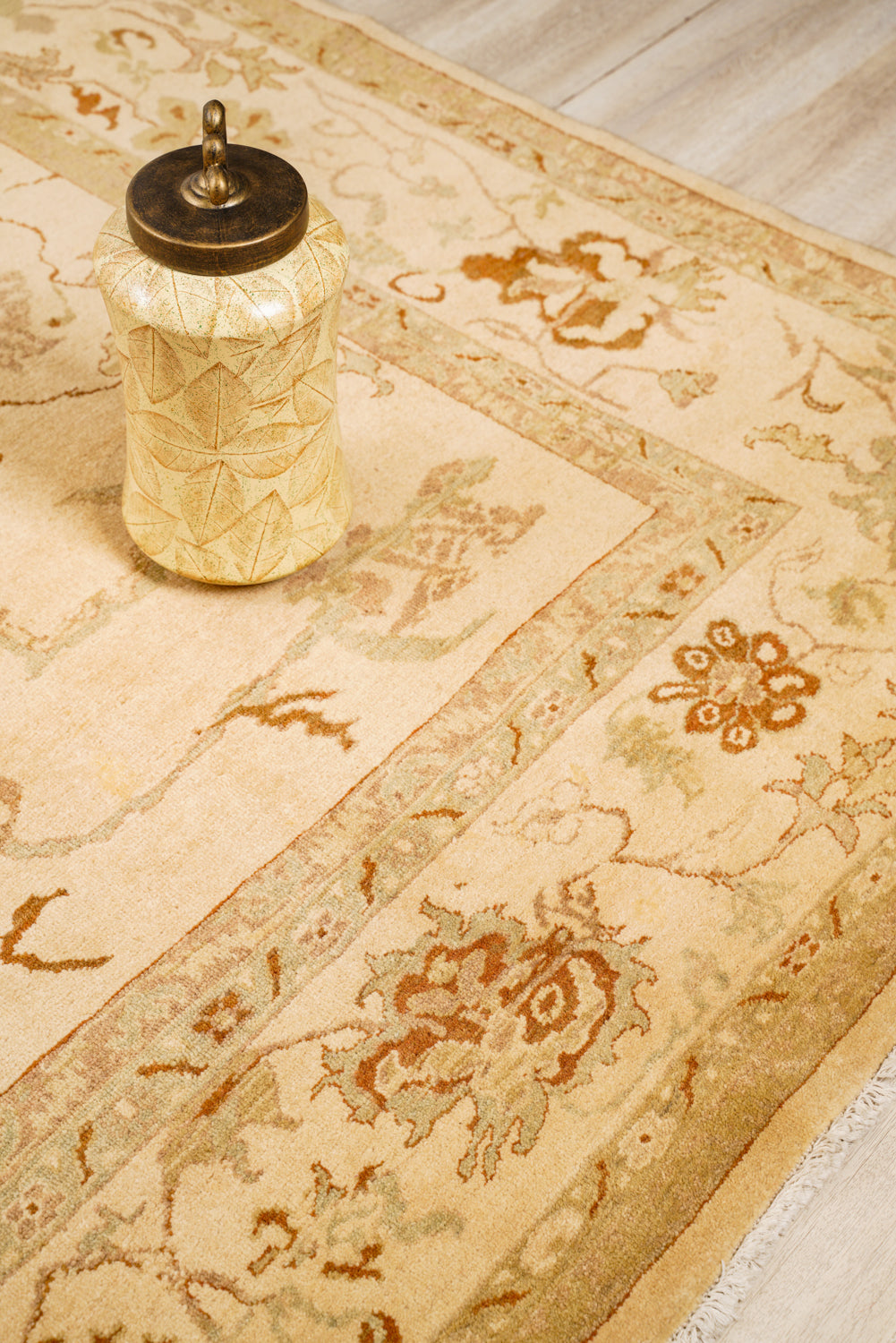 Vintage Turkish Ziegler Design Rug 13'7
