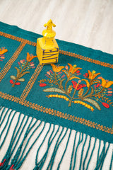 Vintage European Floral embroidery 5'10" x 2'