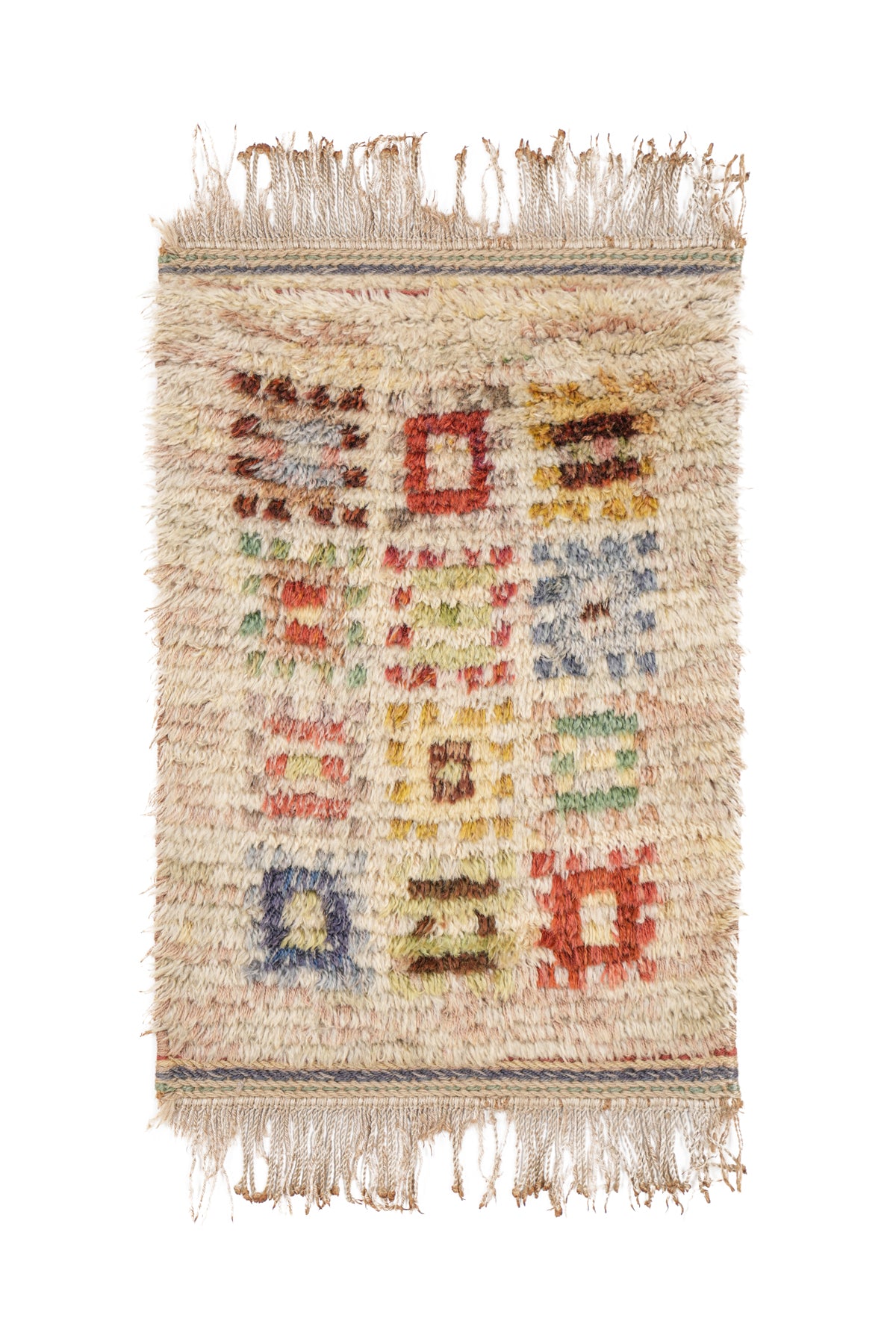 ANTIQUE SWEDISH RUG 1'10" x 1'4"