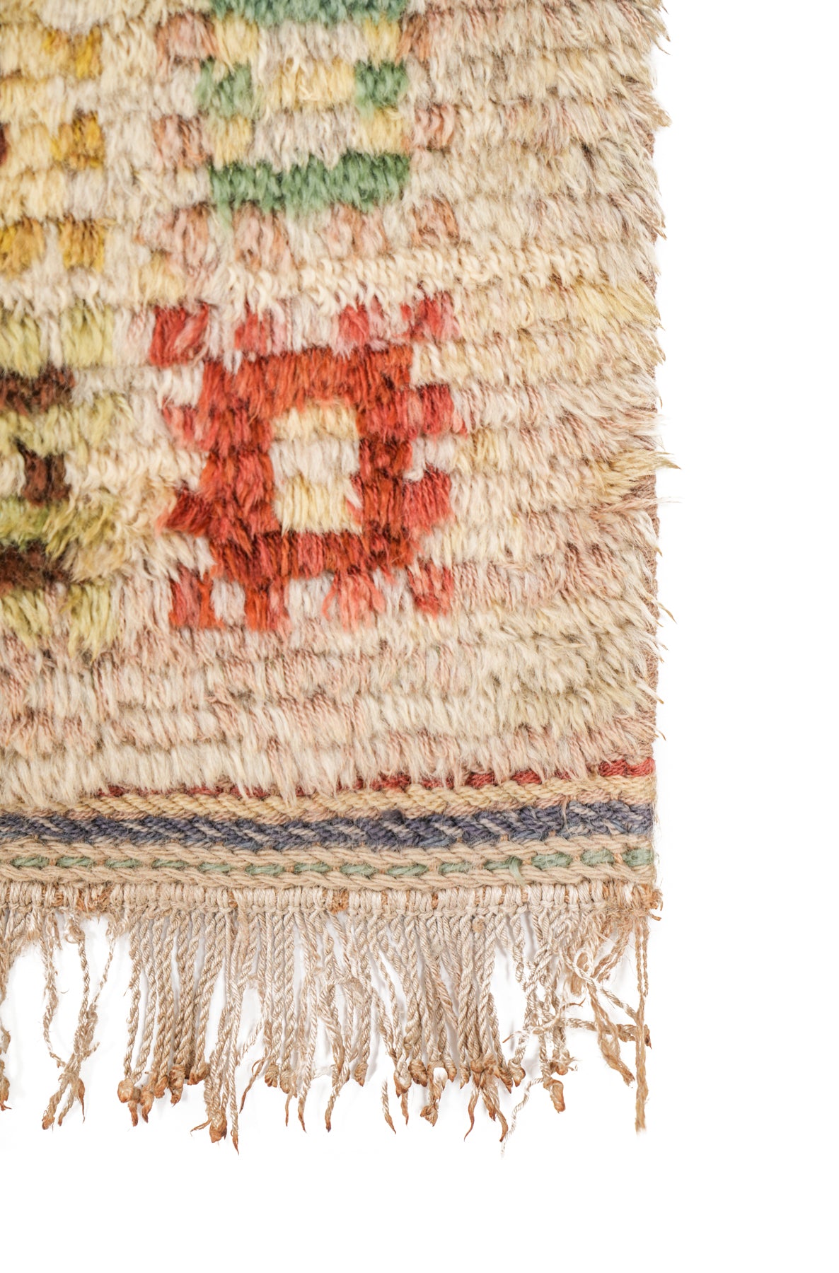 ANTIQUE SWEDISH RUG 1'10" x 1'4"