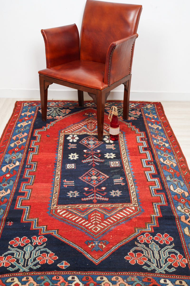 Antique Caucasian Kazak Rug 7'1" x 4'4"